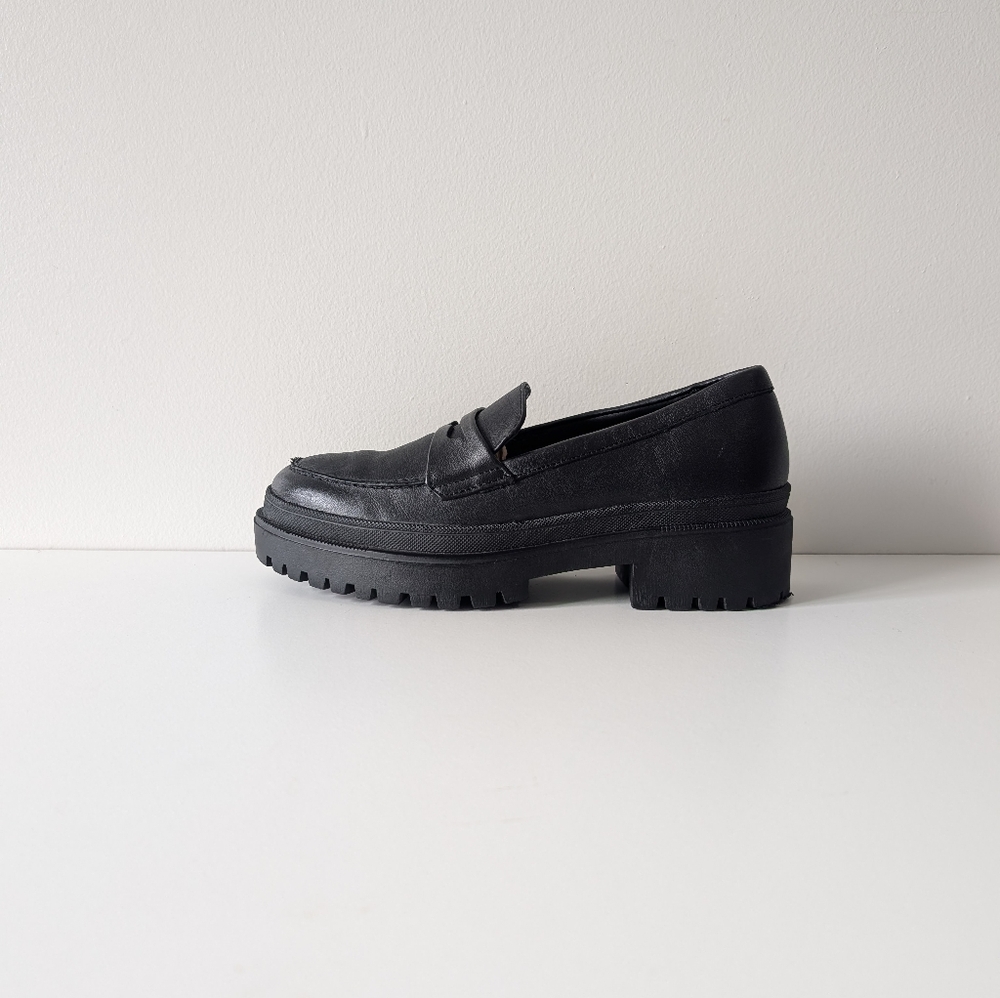 Portland Leather Goods Patina Zoe Chunky Loafers Size: 7 - Picture 3 of 7